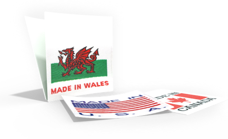 Étiquettes Drapeaux Tissées