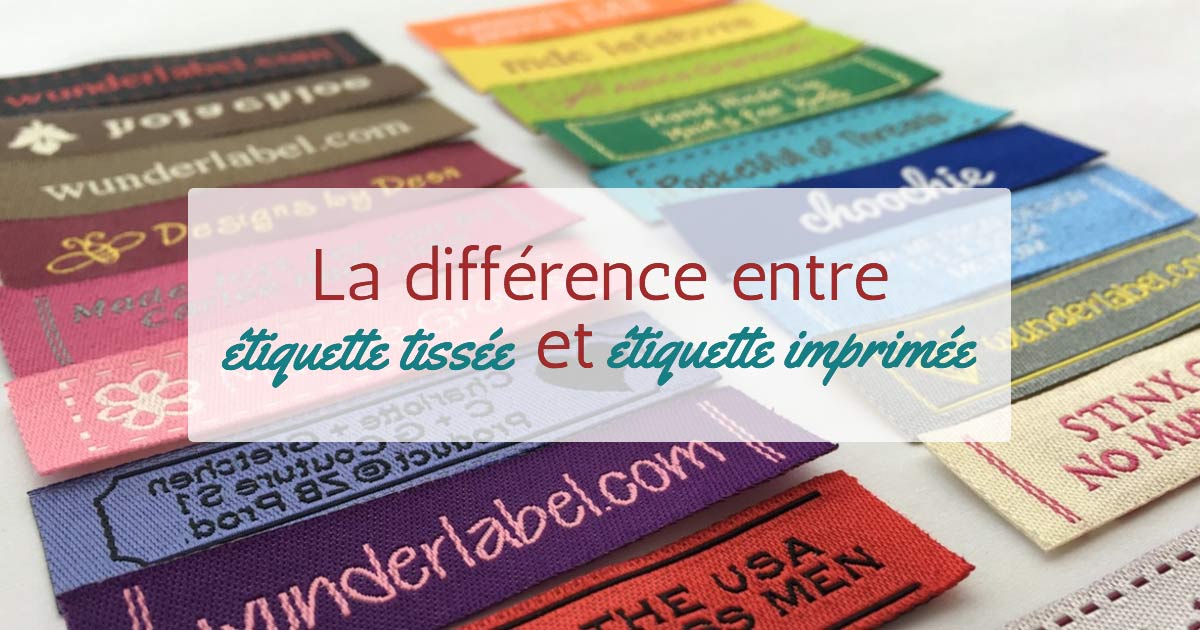 La différence entre étiquettes tissées et étiquettes imprimées | Image