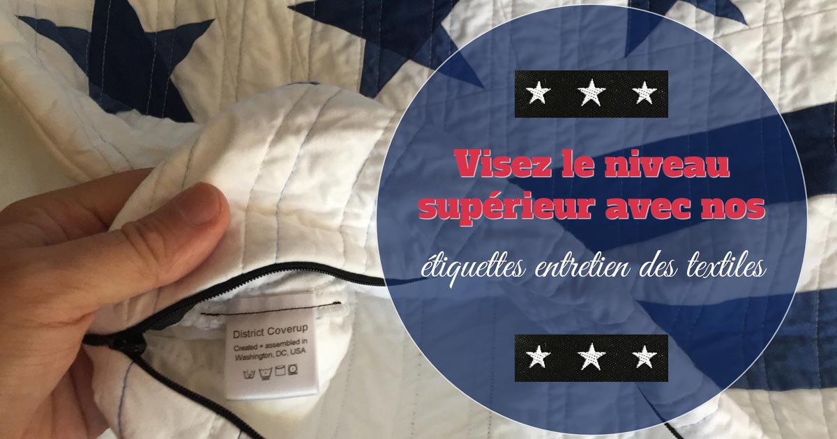 Visez le niveau supérieur avec nos étiquettes d´entretien des textiles! | Image